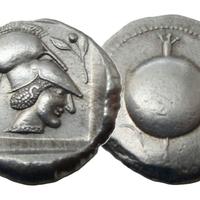 REPLICA MONETA GRECA PAMPHYLIA PAMFILIA GRECIA