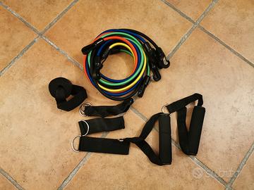 Kit Elastici Fitness Varia Resistenza + Accessori