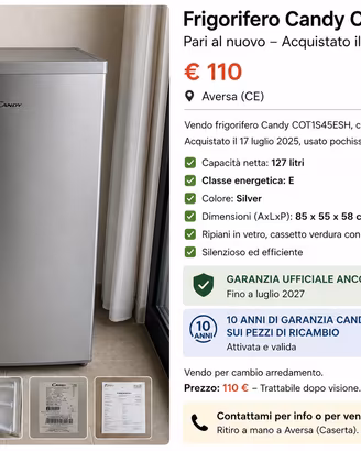 Frigo Candy 106Lt