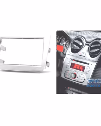 Telaio grigio radio 2-DIN per Alfa Romeo MiTo.