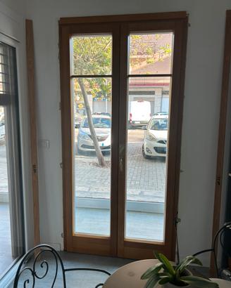 Porta finestra legno alluminio