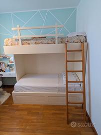 Letto a castello realizzato su misura