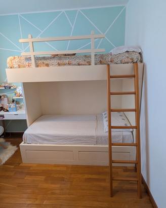 Letto a castello realizzato su misura