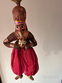 Marionetta indiana originale rajasthan