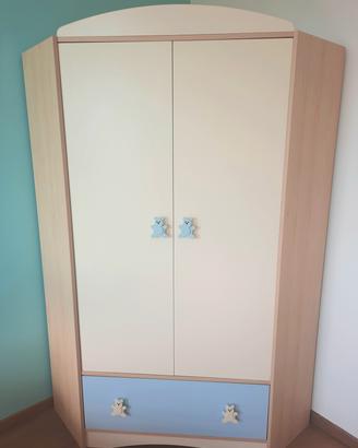 Cameretta Pali bambino con fasciatoio/settimanale