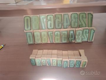 TIMBRI NUMERI 0-9 TRE DIMENSIONI