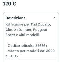 kit frizione FIAT ducato 