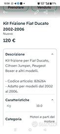 kit frizione FIAT ducato 