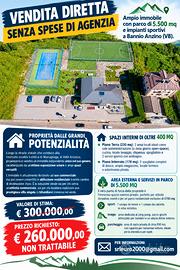Ampio immobile e impianti sportivi a Bannio Anzino