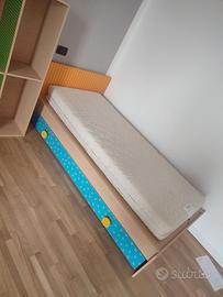 letto singolo con materasso Foppapedretti