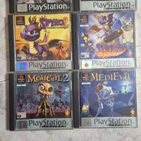 Giochi ps1 (medievil,  medievil 2, crash, spyro )