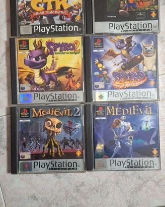 Giochi ps1 (medievil,  medievil 2, crash, spyro )