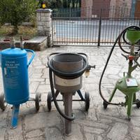 Sabbiatrici ACF con idro sables e Fevi Sabix
