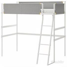 Letto a soppalco IKEA VITVAL bianco