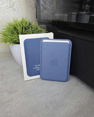 Portacarte magnetico per Apple Iphone blu