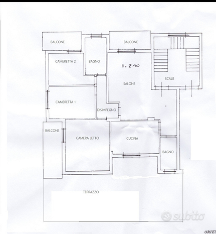 FITTO Appartamento 140 mq interno+60 terrazzo/balc