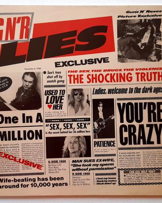 GUNS N' ROSES Lies - original 1st issue vinyl 1988
