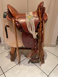 sella western e passeggiata equitazione