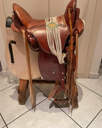 sella western e passeggiata equitazione
