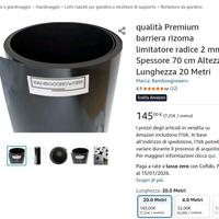 Barriera aiuole anti radice