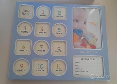 portafoto primo anno bebè 