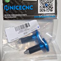 Accessori moto e scooter in ergal Blue NUOVI 