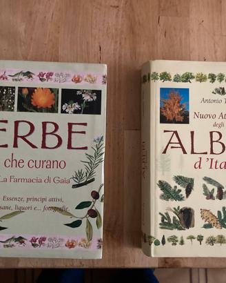 N.2 testi natura Alberi d'Italia e Erbe che curano