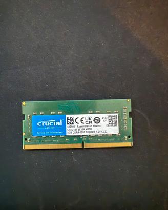 RAM Crucial 8GB DDR4 3200MHz SODIMM