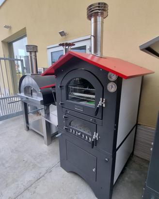 FORNO A LEGNA DA ESTERNO CON BARBECUE FONTANA ROSS
