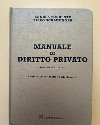 Manuale diritto privato Torrente Schlesinger 23à e