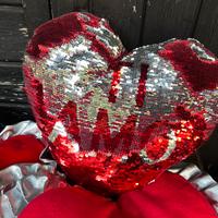 Cuori peluche strass