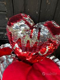 Cuori peluche strass