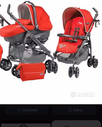 Trio Peg Perego Passeggino e Carrozz manca ovetto 