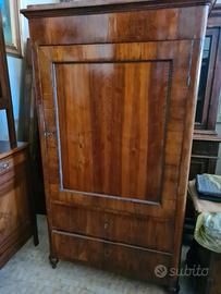 ARMADIO LASTRONATO IN NOCE FINE ‘800