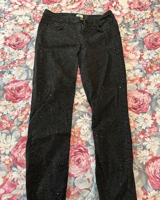 Rebelqueen by Liu Jo Pantaloni Neri con Strass
