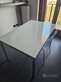 Tavolo Calligaris in vetro (+ 4 sedie opzionali)