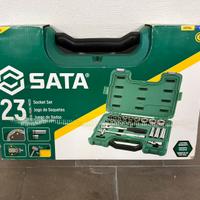 Cassetta utensili chiavi a bussola 1/2” Sata 23pz