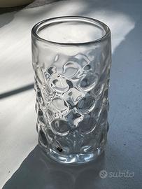 Vaso artistico Orrefors Sweden in cristallo spesso