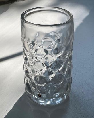 Vaso artistico Orrefors Sweden in cristallo spesso