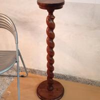 Colonna angoliera portavasi in legno cm. 93,5