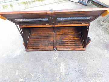 gabbia trasportino per due cani 