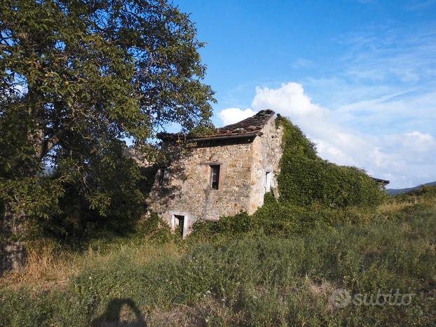 Rustico indip. von vista panoramica e terreno4.5ha