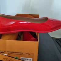 Bellissime ballerine decolleté TOD'S rosse 37.5