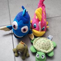 Lotto di 4 Peluche acquatici
