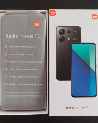 Xiaomi Redmi Note 13 4G Nero 6/128GB NFC