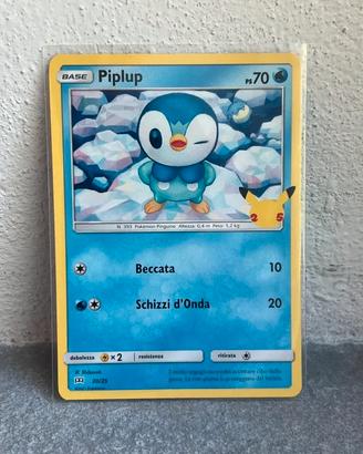 Pokémon Piplup 20/25 McDonald’s 25th Anniversary