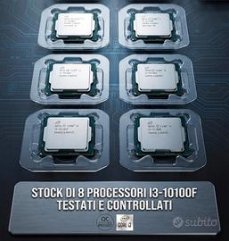 Lotto di 8 Processori Intel core I3-10100F testati