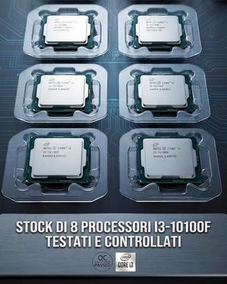 Lotto di 8 Processori Intel core I3-10100F testati