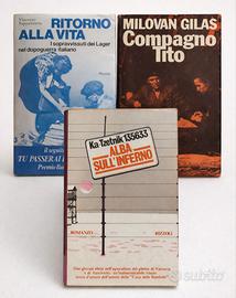 Lotto 3 libri rari anni ’60 Lager e Resistenza