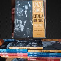 Enzo Biagi l'italia del 900 completo,si spedizione